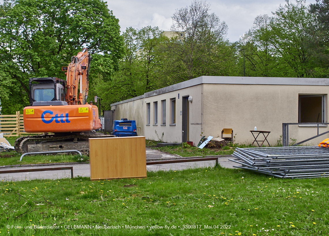 04.05.2022 - Baustelle am Haus für Kinder in Neuperlach